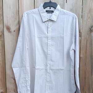 Striped and Checkered Long Sleeve Men's Shirt